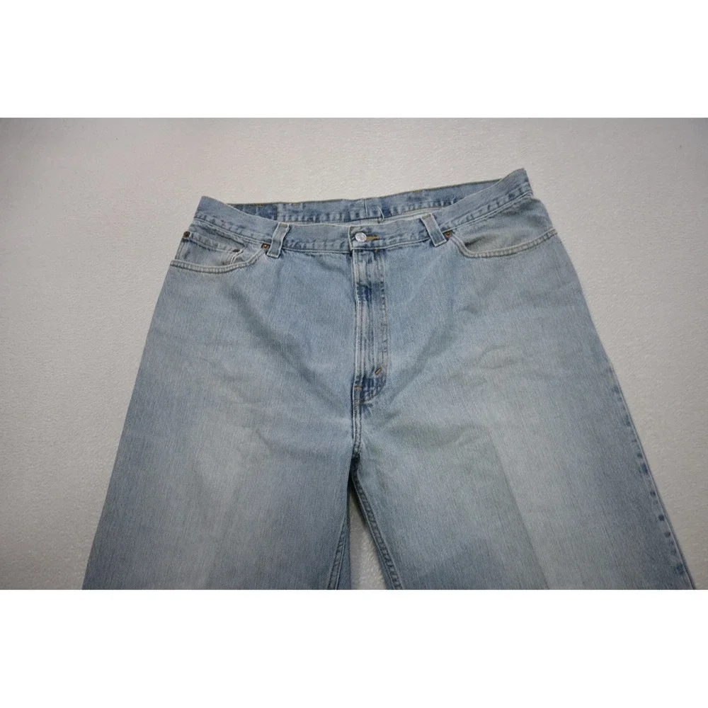 Levi's Straight Leg Jeans Mens 40x32 Light Blue Denim Casual Classic Rugged